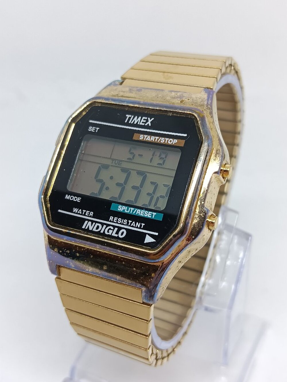 VINTAGE 2000 Timex T78677 (Module 739) Men's 35mm x 39mm Digital Watch NEW BATT